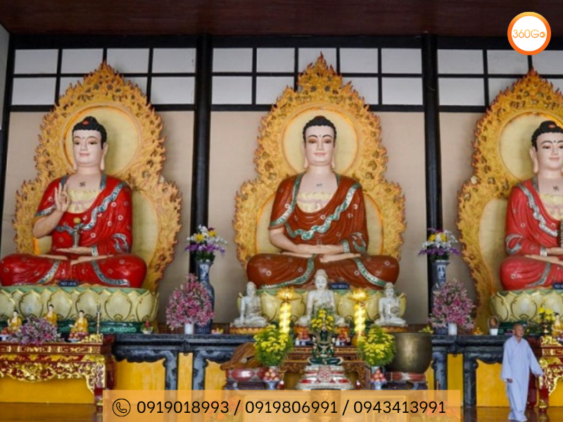 Bên trong chánh điện Linh Ẩn Tự - Du lịch 360Go 